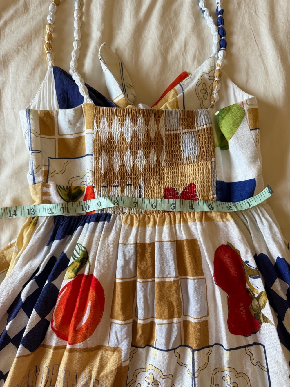 Caroline Constas Champ de Fraises Linen Long Maxi Dress - Picture 7 of 10